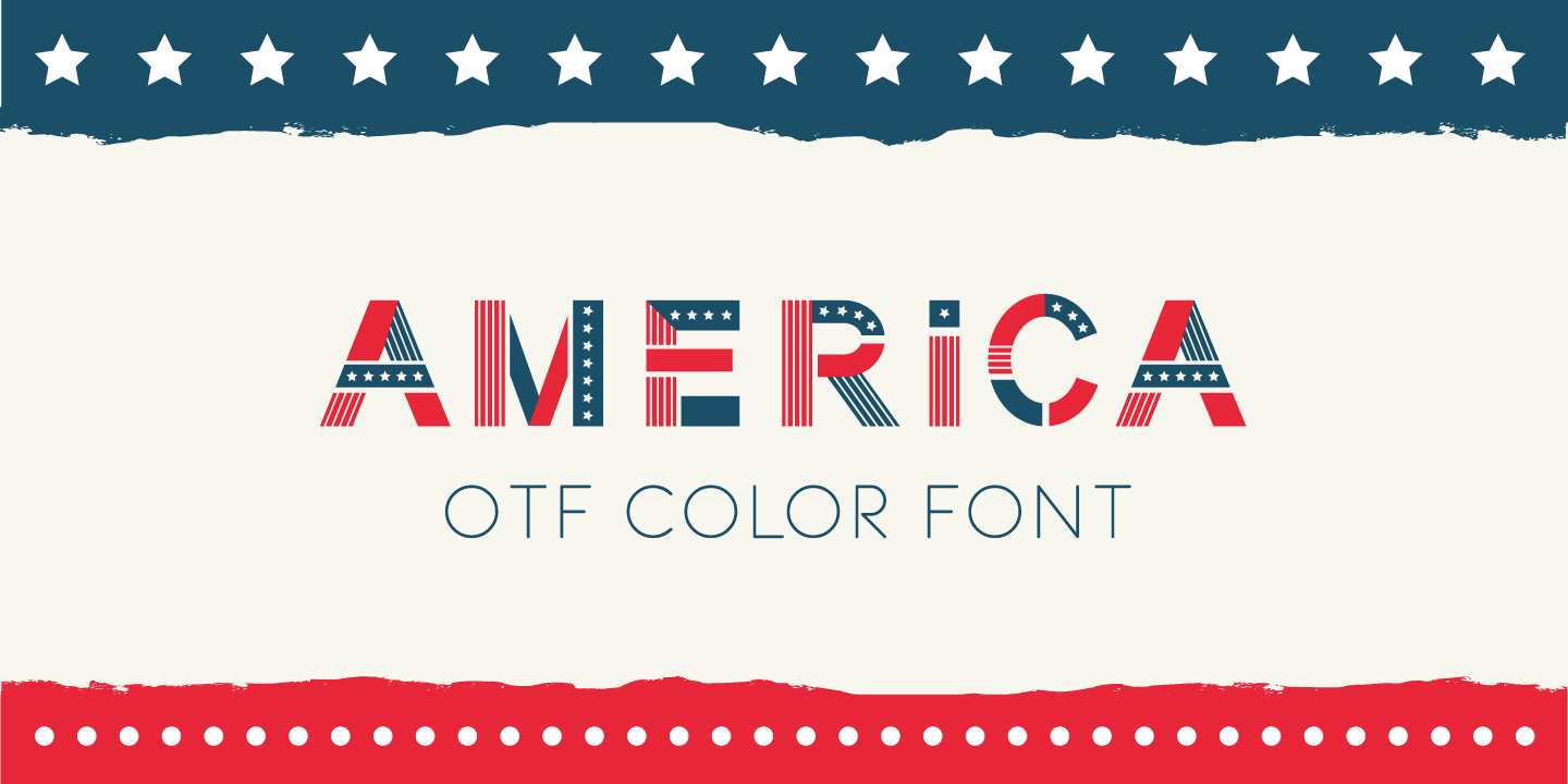 Example font America #1
